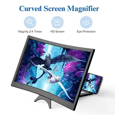 L6 Curved Screen Mobile Phone Amplifier Curved Magnifying Glass Eye Protection 3D Screen Amplifier Mobile Phone Magnifying Glass